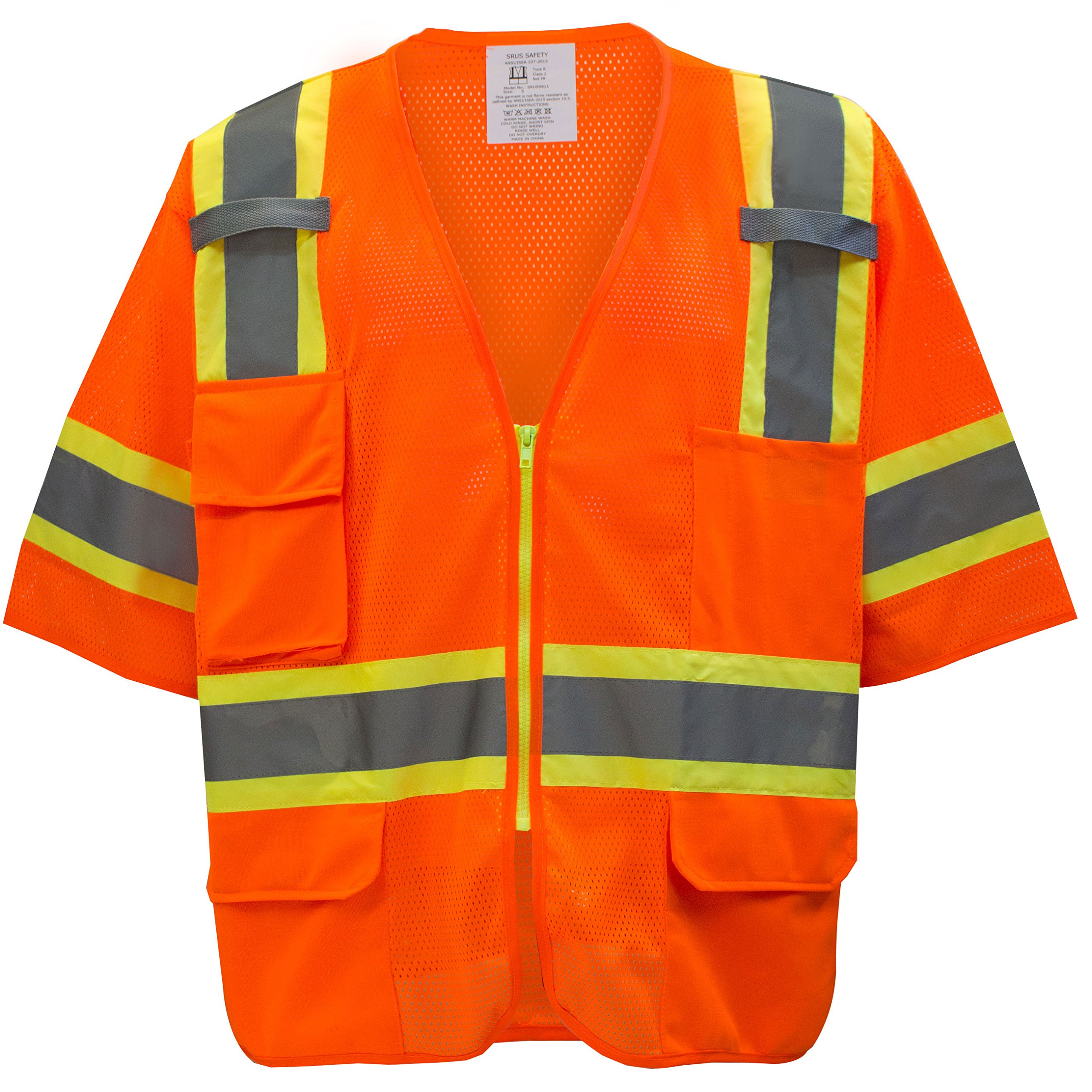 RK-Safety MV7811-12 High Visibility Reflective Safety Vest for Parents - Perfect for School Pickup, Construction Sites & Outdoor Activities