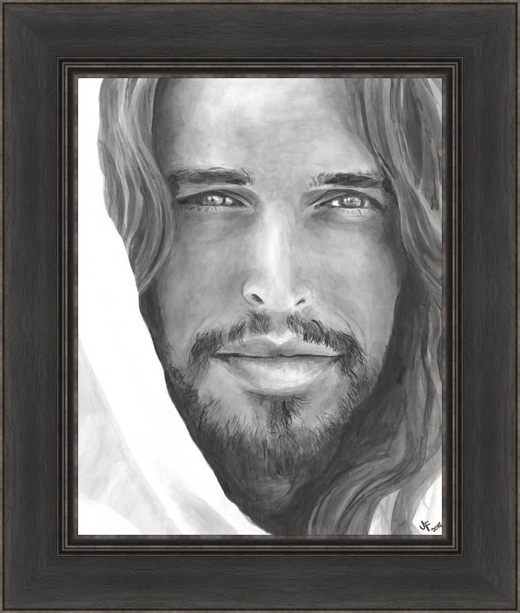 Jenny Fowler Christ Portrait - Religious Wall Art for Home Decor, Church & Office - Inspirational Christian Gift & Spiritual Decor