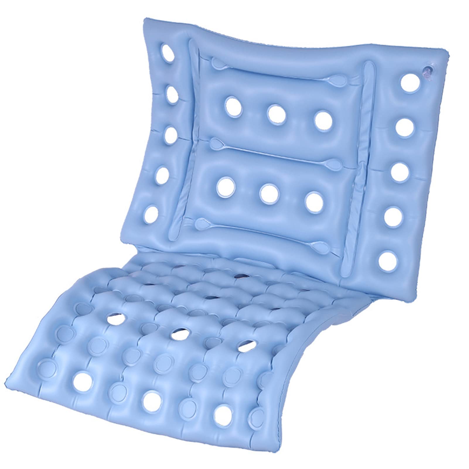 Inflatable Seat Cushion with Breathable Cover - Portable & Comfortable Air Cushion Pad for Office Chairs, Car Seats, Wheelchairs - Ideal for Work, Travel & Home Use