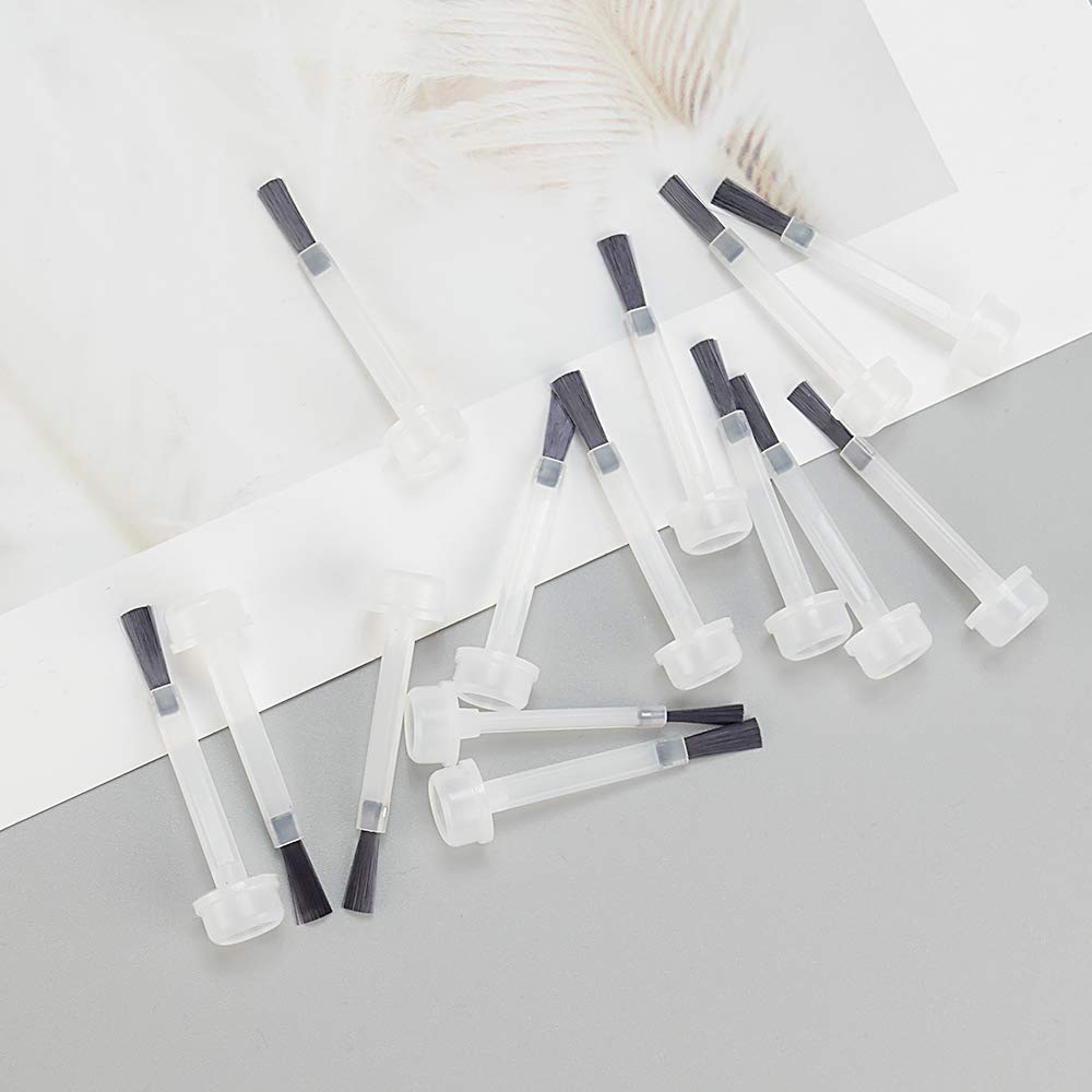 DKAF 50pcs Nail Polish Replacement Brush Kit - Soft Brush Head for Dip Powder Liquid - Easy to Use DIY Manicure & Pedicure Tools - Perfect for Nail Salons, Home Use, and Professional Nail Artists