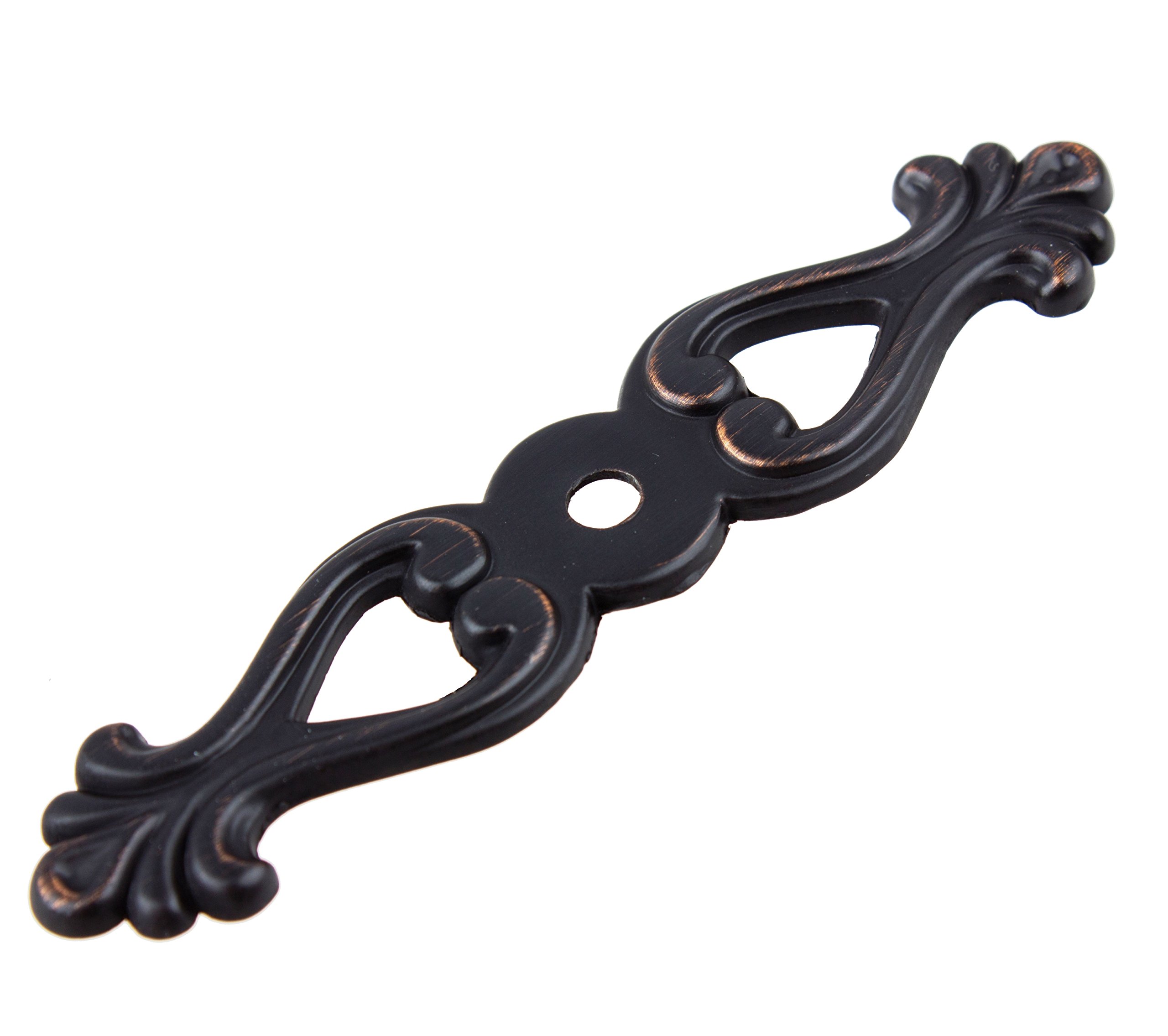 GlideRite 3.25 Inch Small Classic Back Plate 25 Pack - Oil Rubbed Bronze Finish (1045-ORB-25) | Cabinet & Drawer Hardware for Kitchen, Bathroom & Furniture Installation