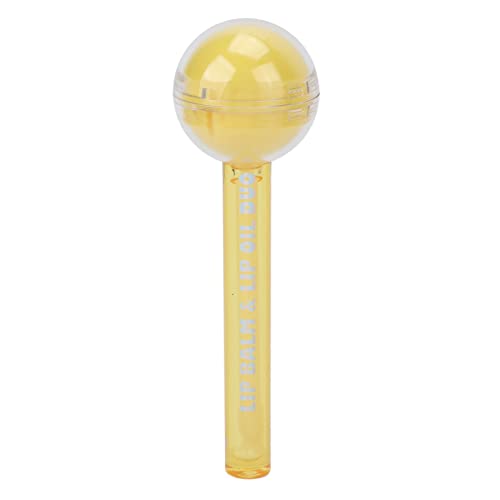 Temperature Changing Lip Gloss - Moisturizing Color Changing Lipstick with Nourishing Formula, Cute Lollipop Shaped Lip Balm for Soft & Plump Lips (Yellow) | Perfect for Daily Makeup, Date Night & Gift Giving