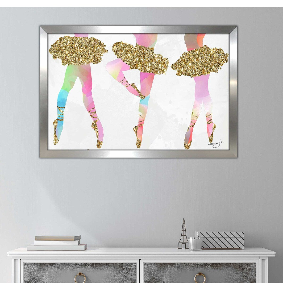 3 Dancers by Jodi - Premium Acrylic Wall Art Print - Modern Home Decor for Living Room, Bedroom & Office