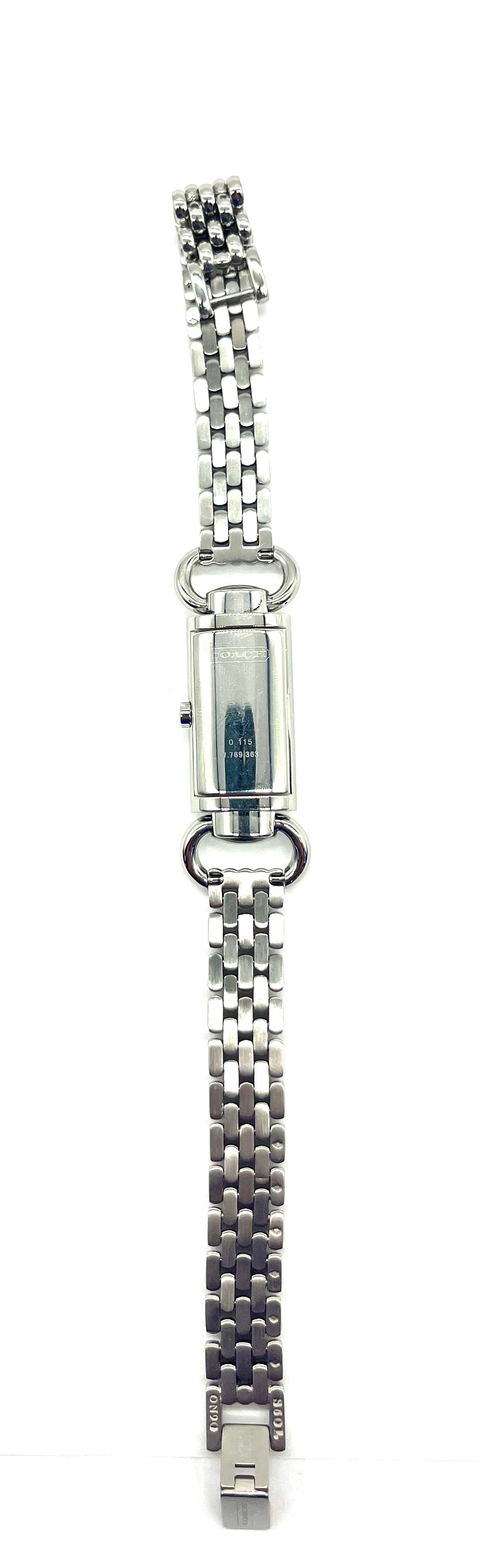 Elegant Ladies Stainless Steel Coach Watch - Waterproof Fashion Chronograph for Women | Perfect for Office, Party & Everyday Wear