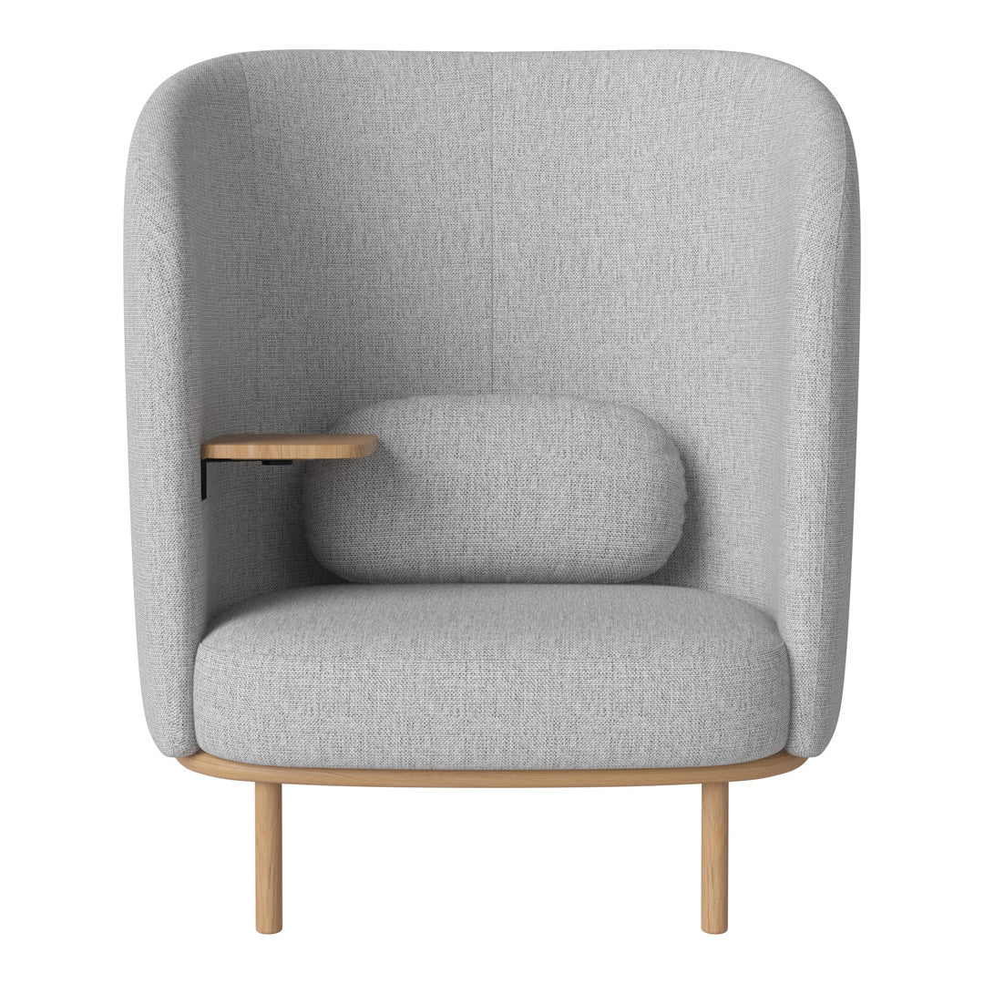 Fuuga Modern Nesting Armchair with Side Table - Space Saving Living Room Furniture for Small Apartments, Dorm Rooms & Cozy Home Decor
