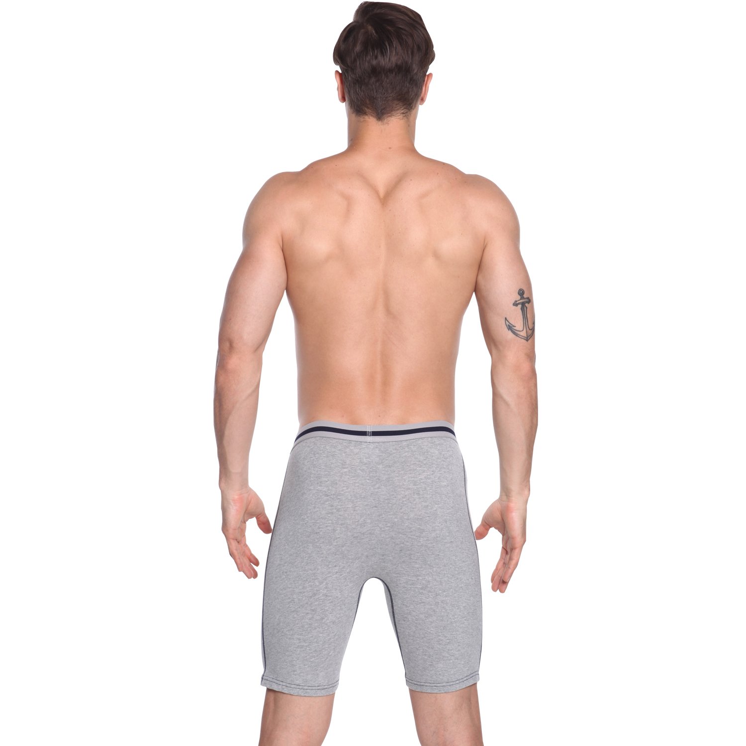 Premium Azuki Men's Long Leg Boxer Briefs - Soft & Breathable Underwear for All-Day Comfort - Perfect for Workout, Lounge & Daily Wear