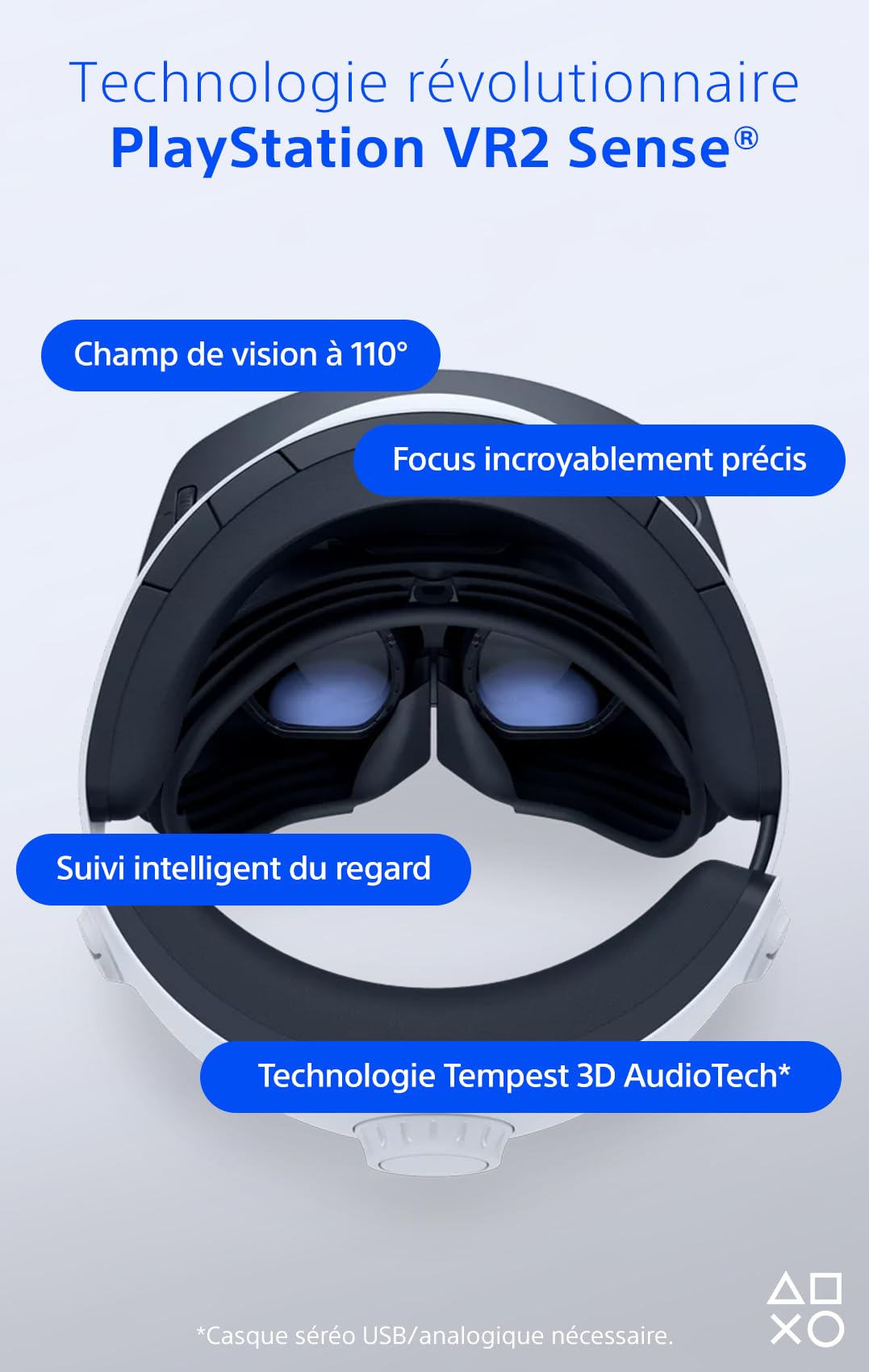 Sony PlayStation VR2 Headset for PS5 with PS VR2 Sense Controller - Virtual Reality Gaming Headset Compatible with PlayStation 5 Console (Black & White) - Immersive VR Experience for Gaming, Movies & Social Interaction
