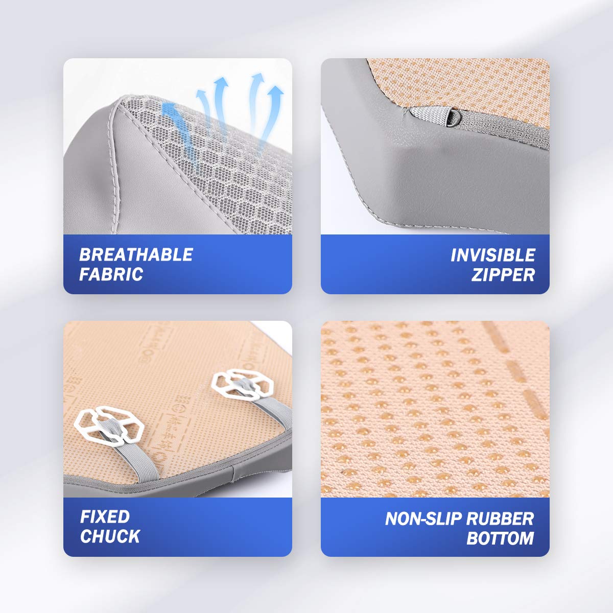**Orthopedic Car Seat Cushion for Sciatica & Tailbone Pain Relief - Height Booster for Short Drivers - Universal Fit for Car, Truck, Office Chair & Wheelchair - Comfortable Driving & Long Sitting Support**    *(Perfect for Commuting, Road Trips, Office Work & Wheelchair Use - Reduces Back Pain & Improves Posture)*