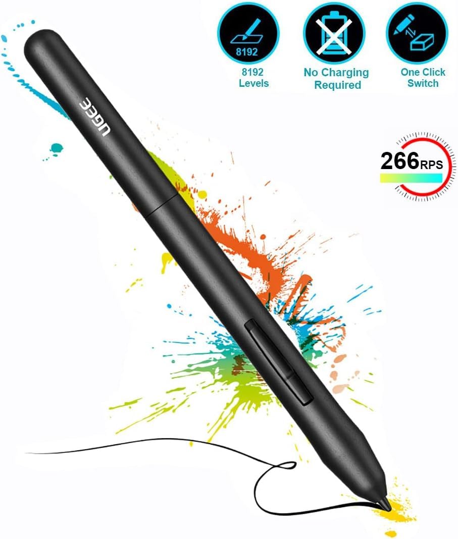 Premium Stylus Pen for Graphics Drawing Tablets - Compatible with M708, S1060, S1060W, S640 & S640W - Perfect for Digital Art, Note-Taking & Professional Design Work