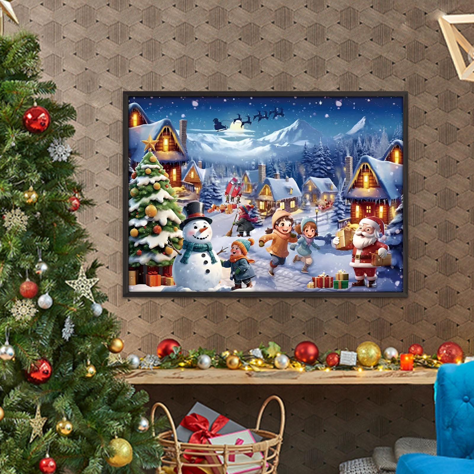 2024 Christmas Advent Calendar Puzzle - 24-Day Holiday Countdown Decor for Home & Family Game Night | Interactive Parent-Child Bedroom Activity | Perfect for Christmas Decorations & Festive Family Bonding