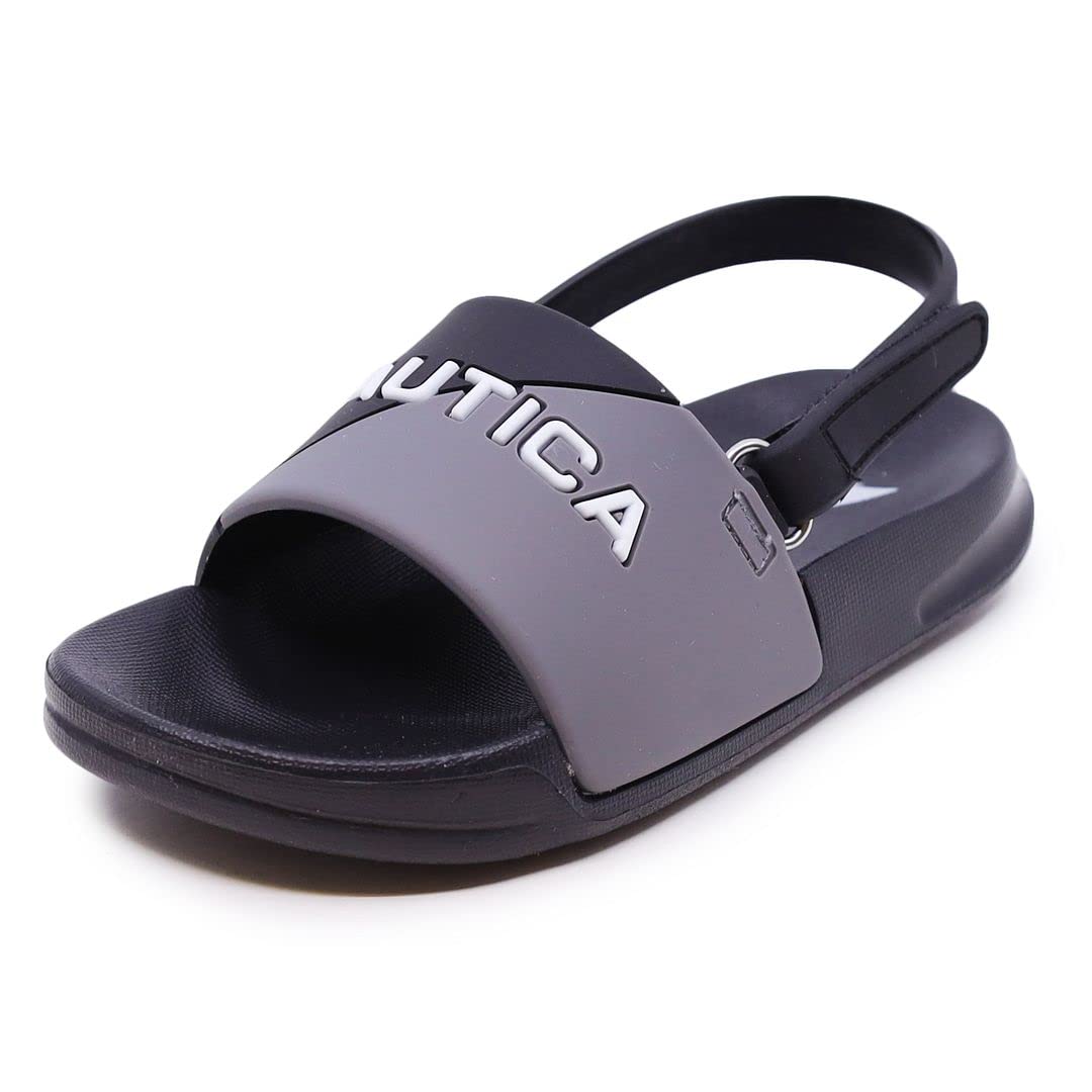 Nautica Kids Toddler-Infant Athletic Slide Pool Sandal for Boys & Girls | Infant/Toddler/Little Kid | Perfect for Beach, Pool & Summer Play