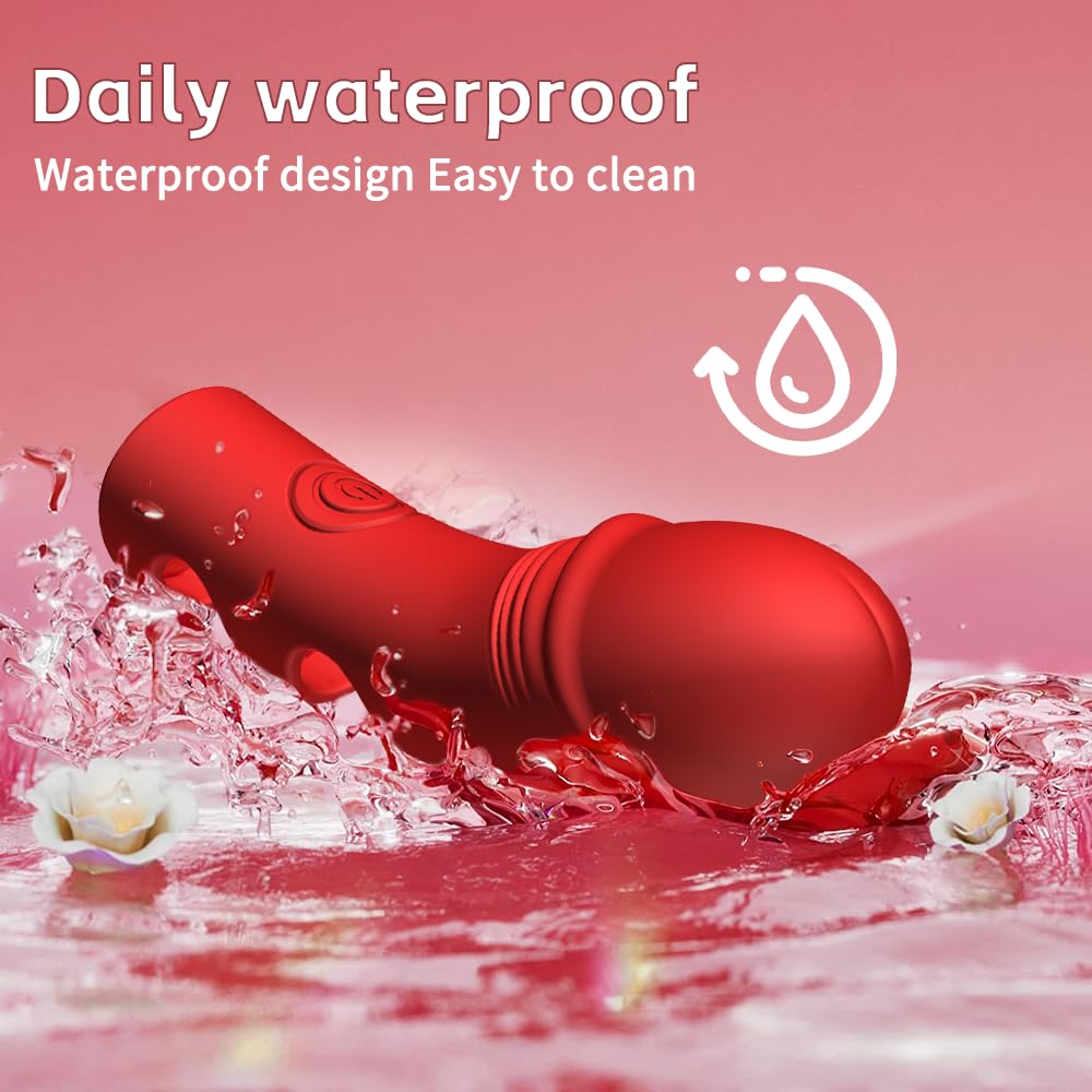 Premium Female Finger Vibrator - 10 Vibration Modes & Heating Function for Clitoral, G-Spot & Nipple Stimulation - Mini Strong Vibration Adult Sex Toy for Women - Perfect for Solo Play & Couples Intimacy