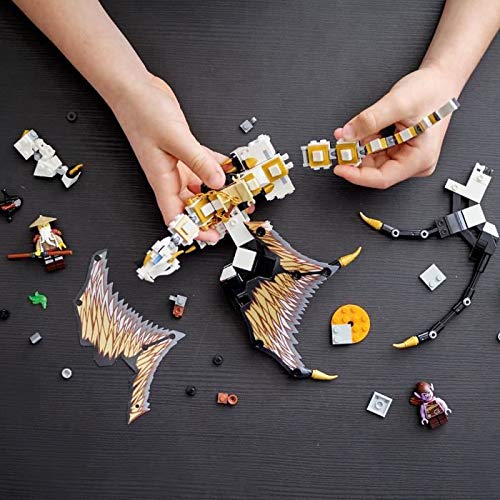 LEGO 71718 Ninjago Wu's Dragon Building Set - Epic Ninja Action Toy for Kids & Collectors | Perfect for Creative Play & Display