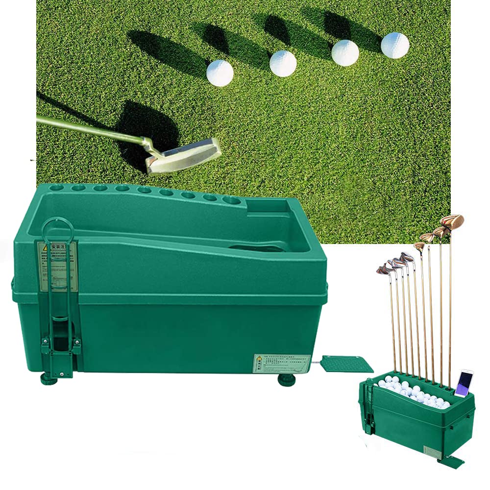 Automatic Golf Ball Dispenser & Teeing Device - No Power Needed, Perfect for Golf Practice & Training | Golf Club Organizer for Driving Range & Home Use