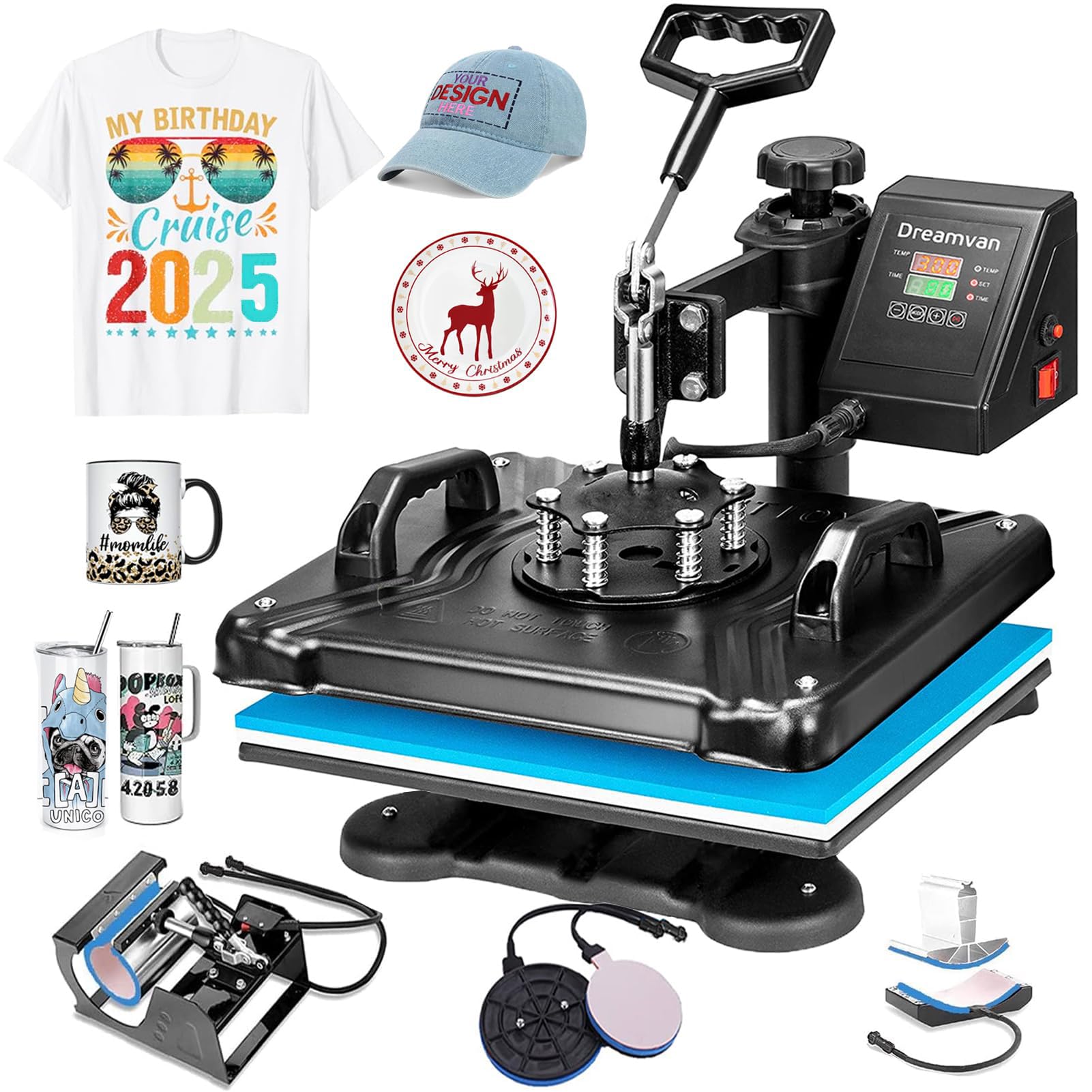 5 in 1 Multifunctional Heat Press Machine 12