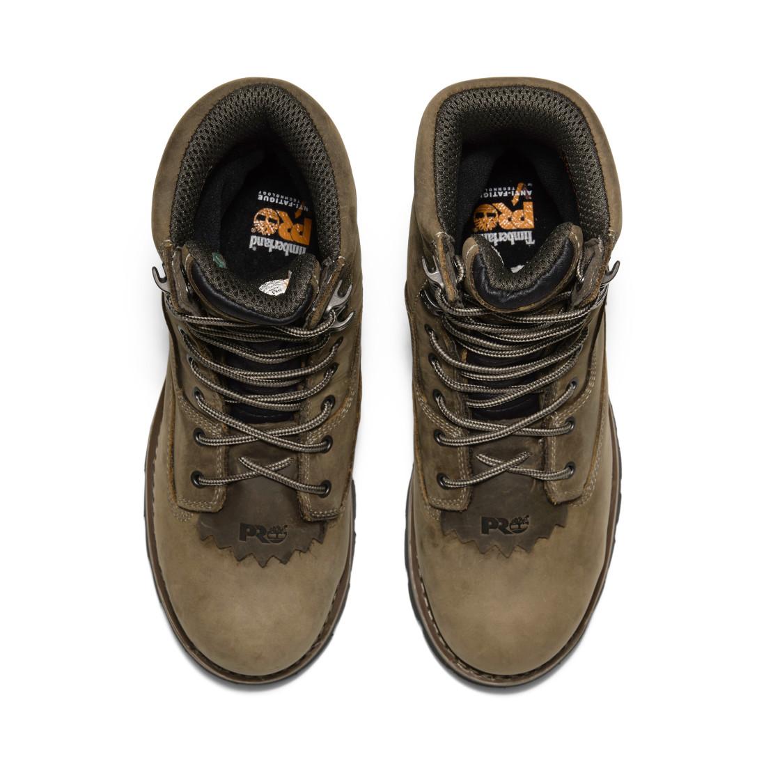 Evergreen EV Waterproof Composite Toe 400g Insulated Work Boots for Men - Medium Brown Safety Shoes for Construction, Hiking & Outdoor Work