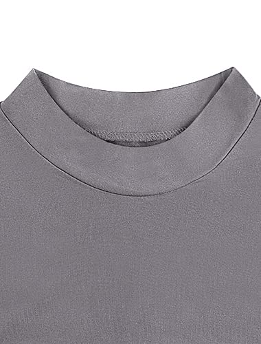 Mock Neck-grey
