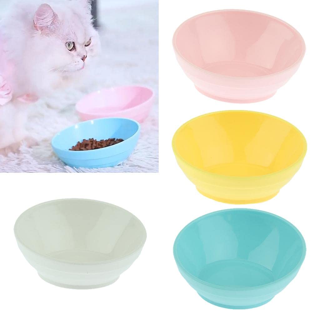 UJEAVETTE® Non-Slip Pet Bowl for Cats & Dogs - Durable Food and Water Dish, BPA-Free, Perfect for Indoor & Outdoor Feeding - Yellow