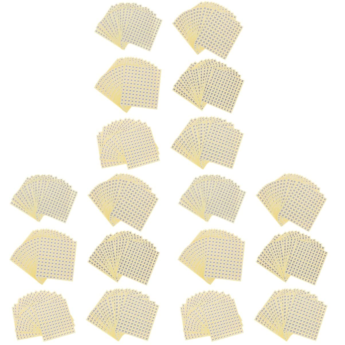 TEHAUX 3-Pack Round Clothing Size Stickers - Adhesive Apparel Labels for Shirts, Pants & Garments - Perfect for Retail Stores, Laundry & Wardrobe Organization (6 Sizes)
