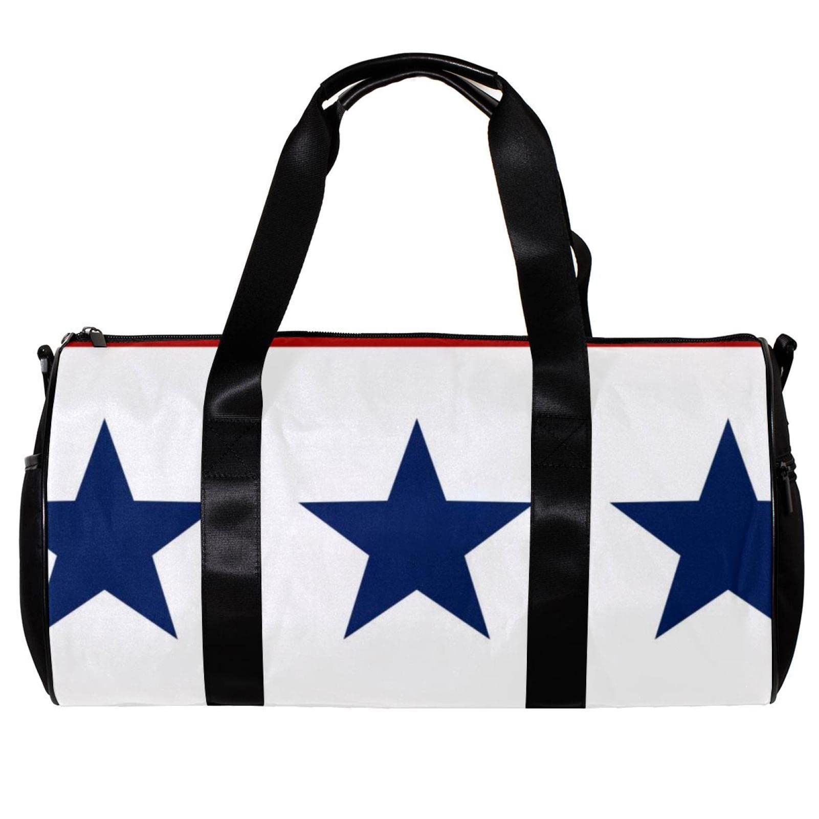 American Flag Gym Duffle Bag - Waterproof Overnight Weekender Carry On Travel Bag for Men & Women - Perfect for Workouts, Travel, and Sports