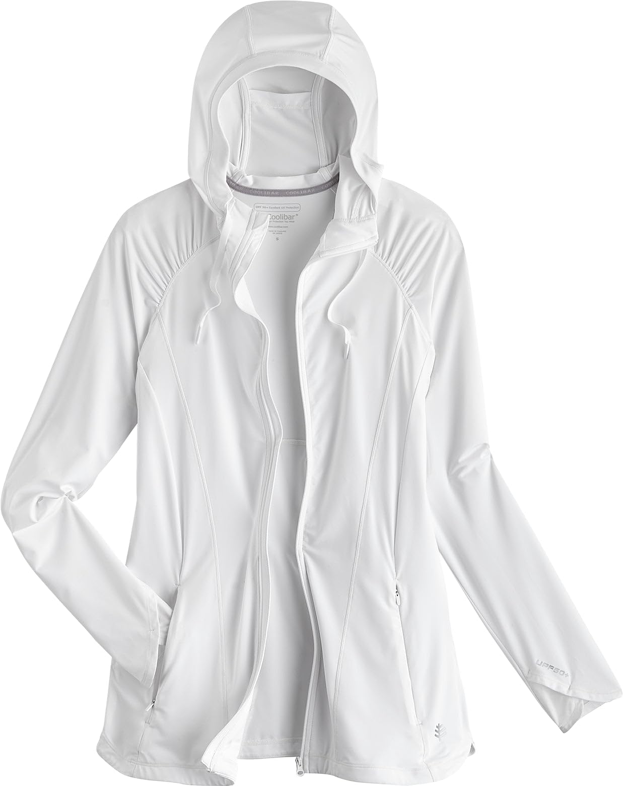 Coolibar UPF 50+ Women's Sun Protective Full Zip Jacket - Lightweight UV Protection for Outdoor Activities, Hiking & Travel