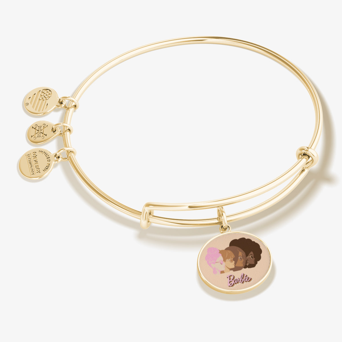 Barbie© Silhouettes Charm Bangle Bracelet - Fashion Jewelry for Women & Girls - Perfect for Parties, Gifts & Everyday Wear