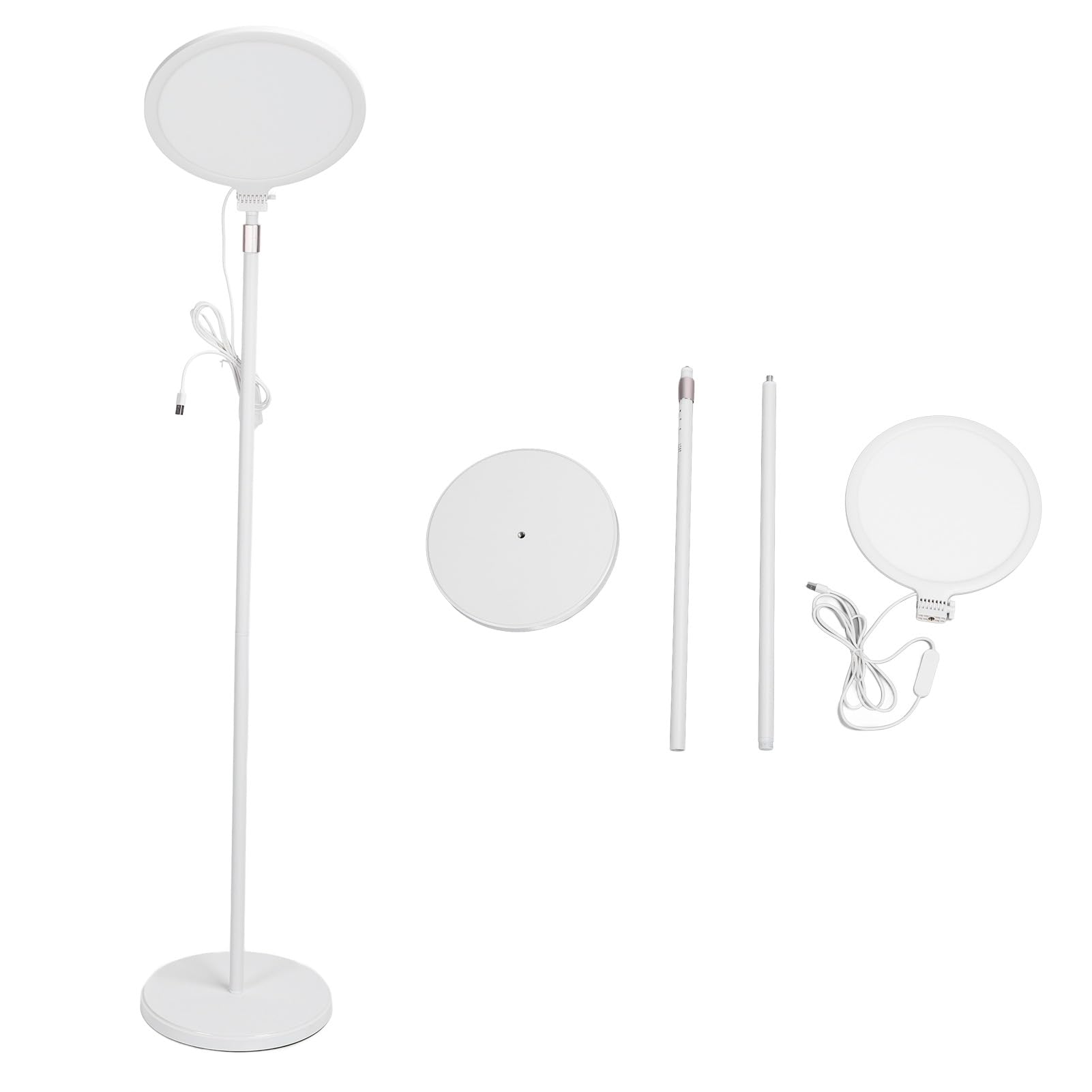10 Inch Selfie Ring Light with Stand - Dimmable LED Makeup Light, Energy Saving, Anti-Blue Light, No Flicker for YouTube, TikTok, Live Streaming & Photography