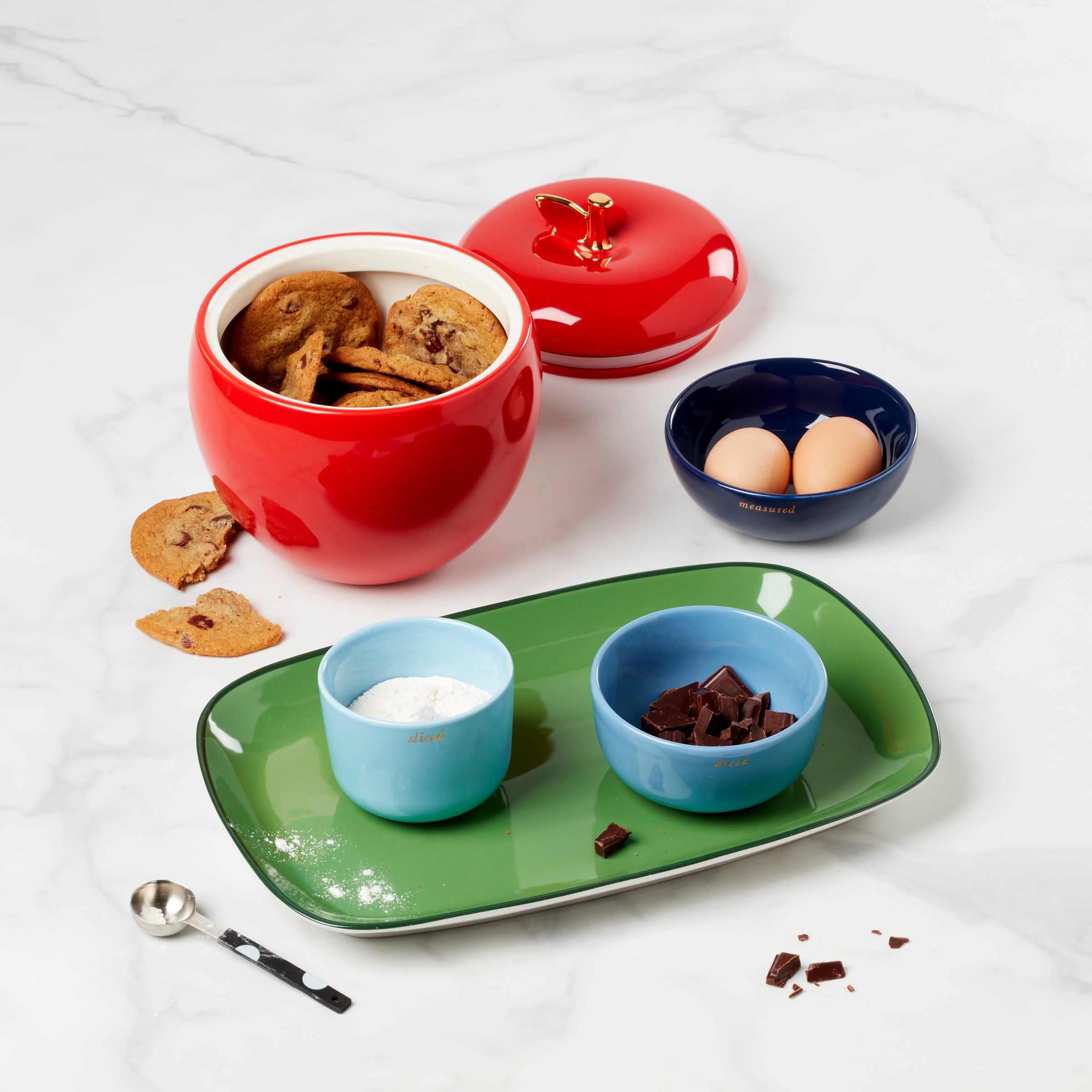 Make It Pop Platter - Elegant Green Serving Tray for Parties, Entertaining & Home Decor | Durable & Stylish Dishware