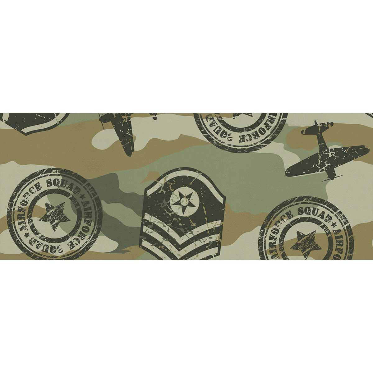 InterestPrint Military Badges Pattern Gift Wrapping Paper Rolls - 3 Rolls for Birthday, Valentine's, Christmas Presents | Perfect for Holiday Gifts, Party Decorations & DIY Craft Projects