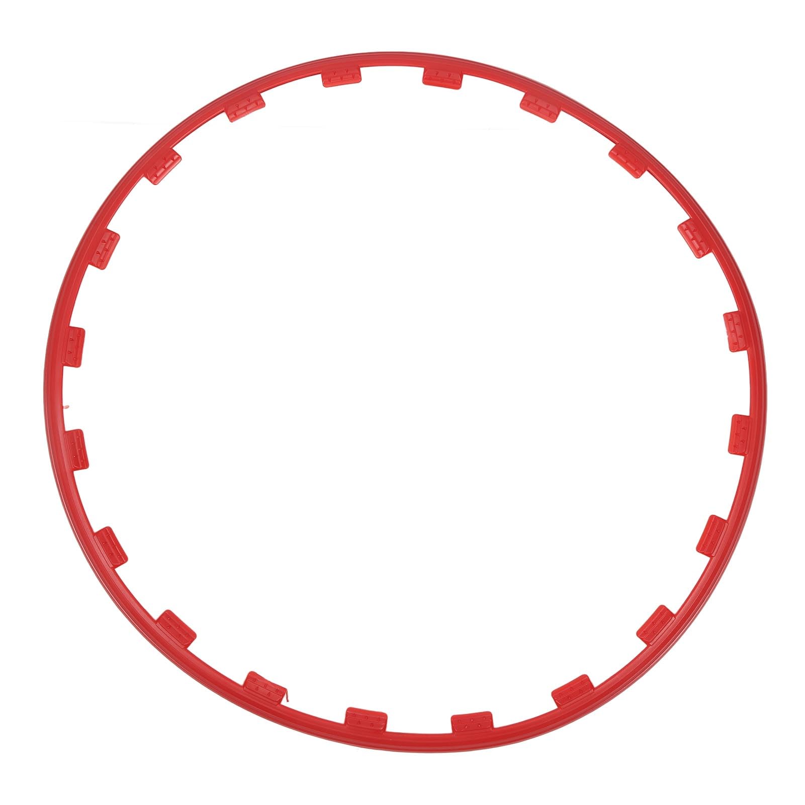 FOSA 4PCS Wheel Rim Rings - Stylish & Durable 19 Inch Wheel Edge Trim Protector for Cars & Trucks (Red) | Perfect for Off-Road Adventures & Custom Vehicle Styling