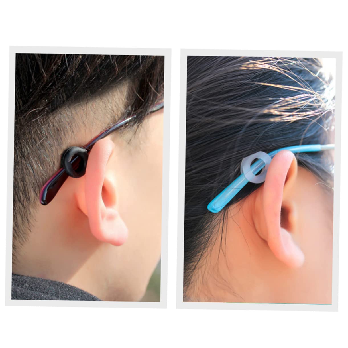 COLLBATH 7 Pairs Glasses Leg Covers - Anti-Slip Eyeglass Ear Hooks & Frame Fixers for Comfortable Wear - Perfect for Sports, Work & Everyday Use