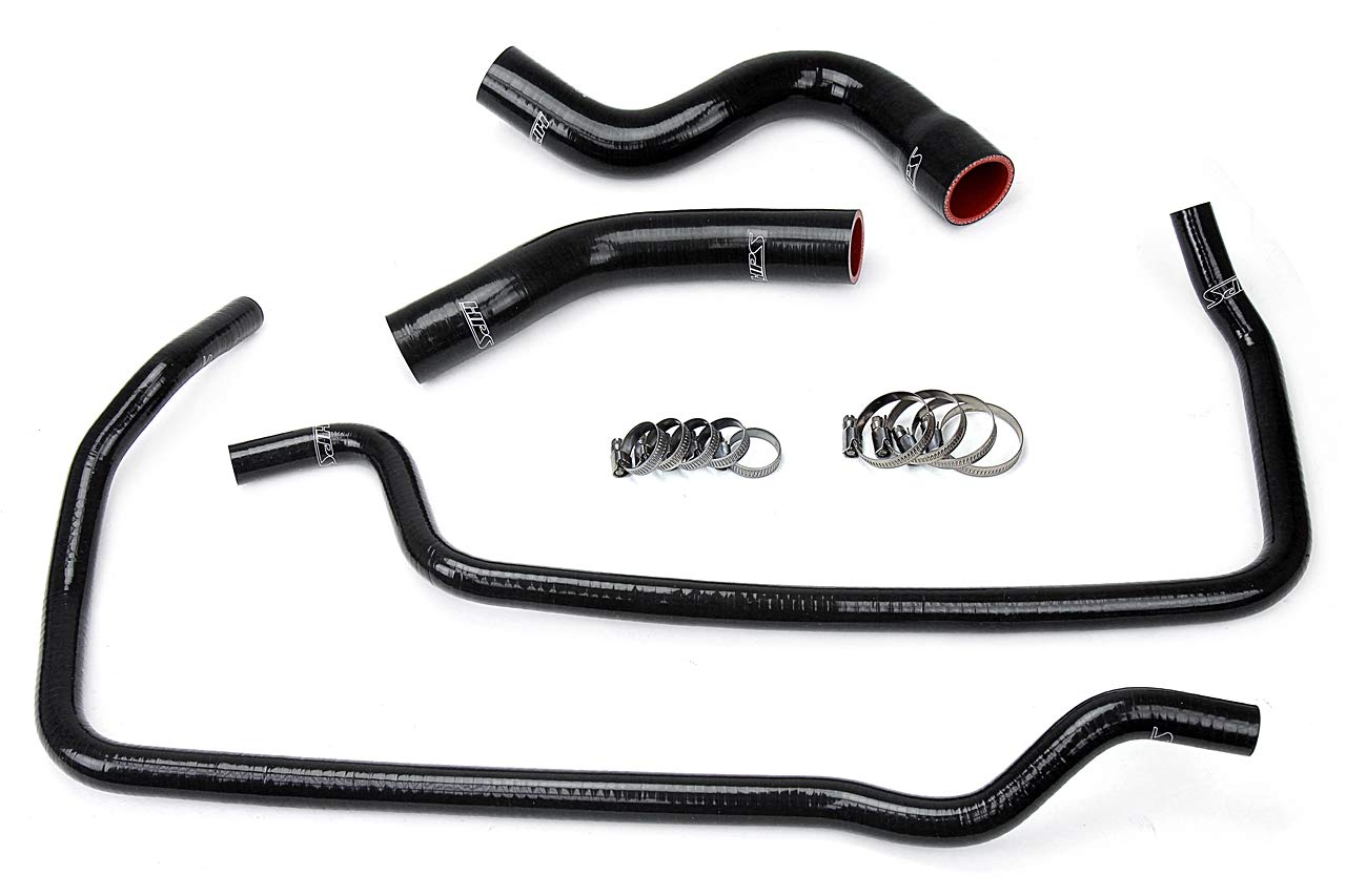 High-Performance HPS Radiator & Heater with Silicone Hose Kit 57-1449-BLK - Perfect for Car Engine Cooling & Heating System Upgrades