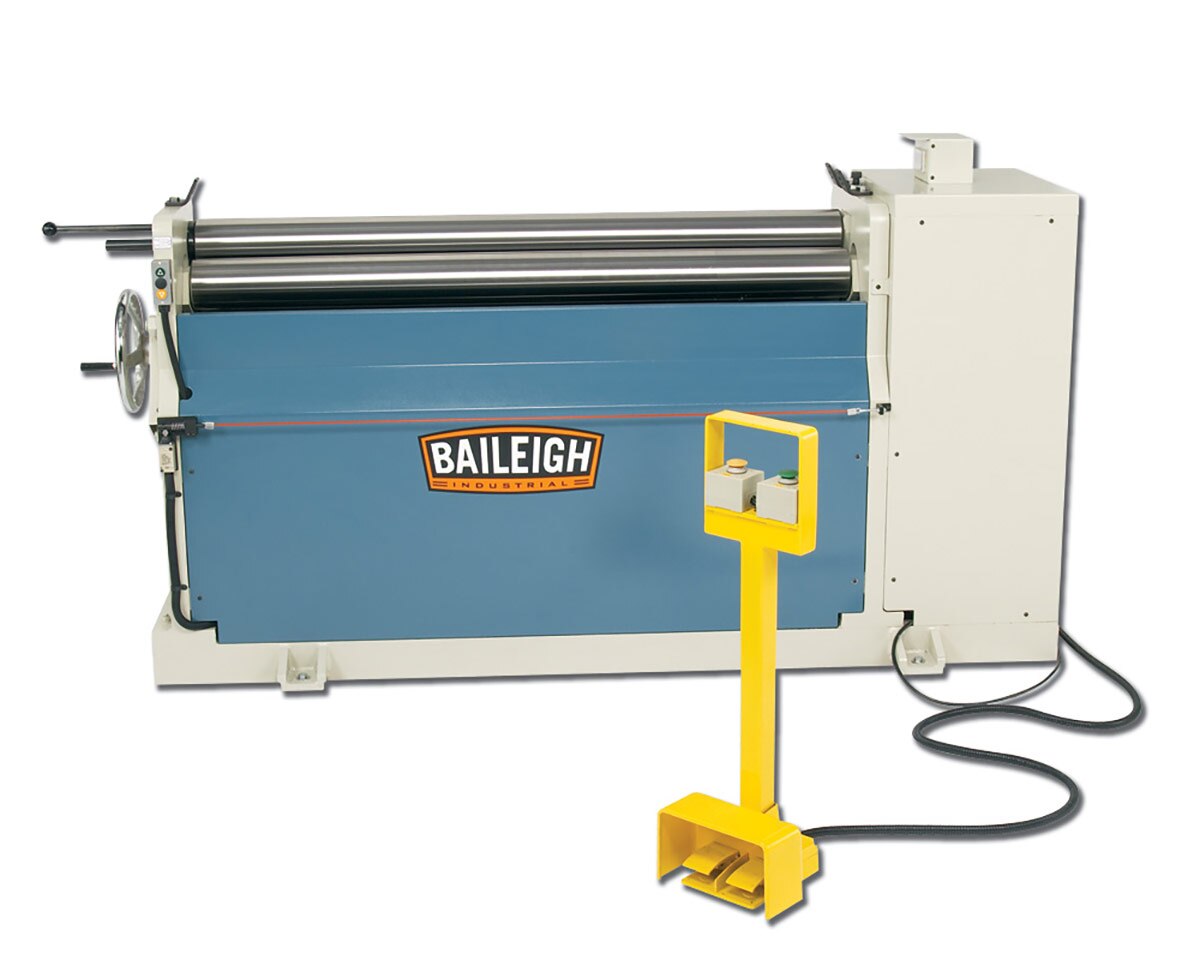 Baileigh Industrial BA9 1006533 PR-510 Plate Roller Machine for Metal Bending - Perfect for Sheet Metal Fabrication, HVAC, and Automotive Repair Workshops