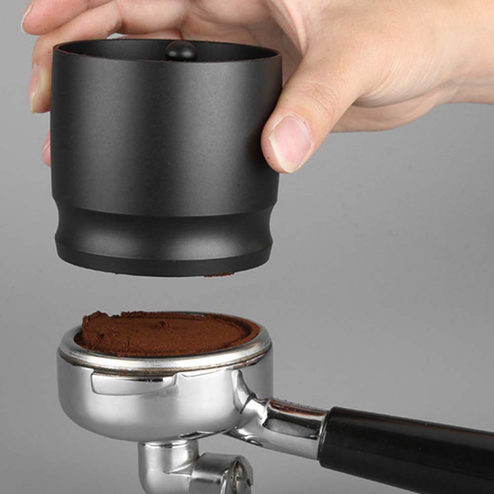 Premium 58mm Stainless Steel Coffee Dosing Ring & Tamper - Perfect for Espresso Machine Accessories, Coffee Powder Distribution Tool - Ideal for Home Baristas & Coffee Shops