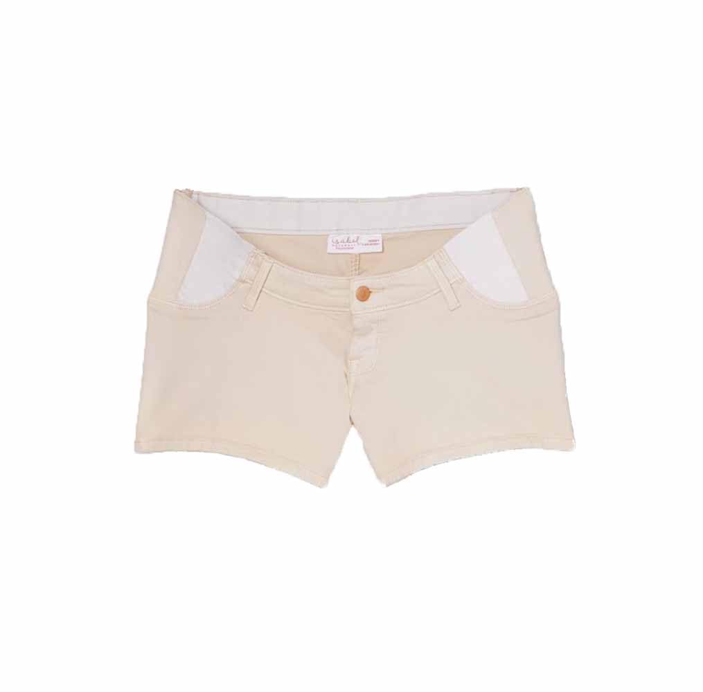 Isabel Maternity by Ingrid & Isabel Side Panel Maternity Jean Shorts - Comfortable Stretch Denim Shorts for Pregnant Women | Perfect for Summer, Casual Wear & Pregnancy Comfort