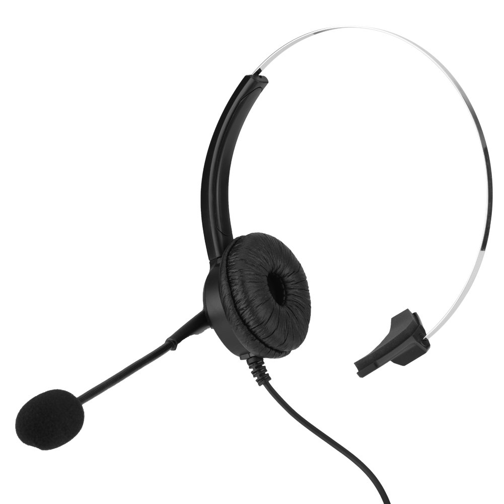 Noise Cancelling Headset with Microphone - Comfortable PC Headphones for Office, Call Center & Business Calls | Crystal Clear Audio for Skype, Zoom & Conference Calls | Perfect for Remote Work & Online Meetings