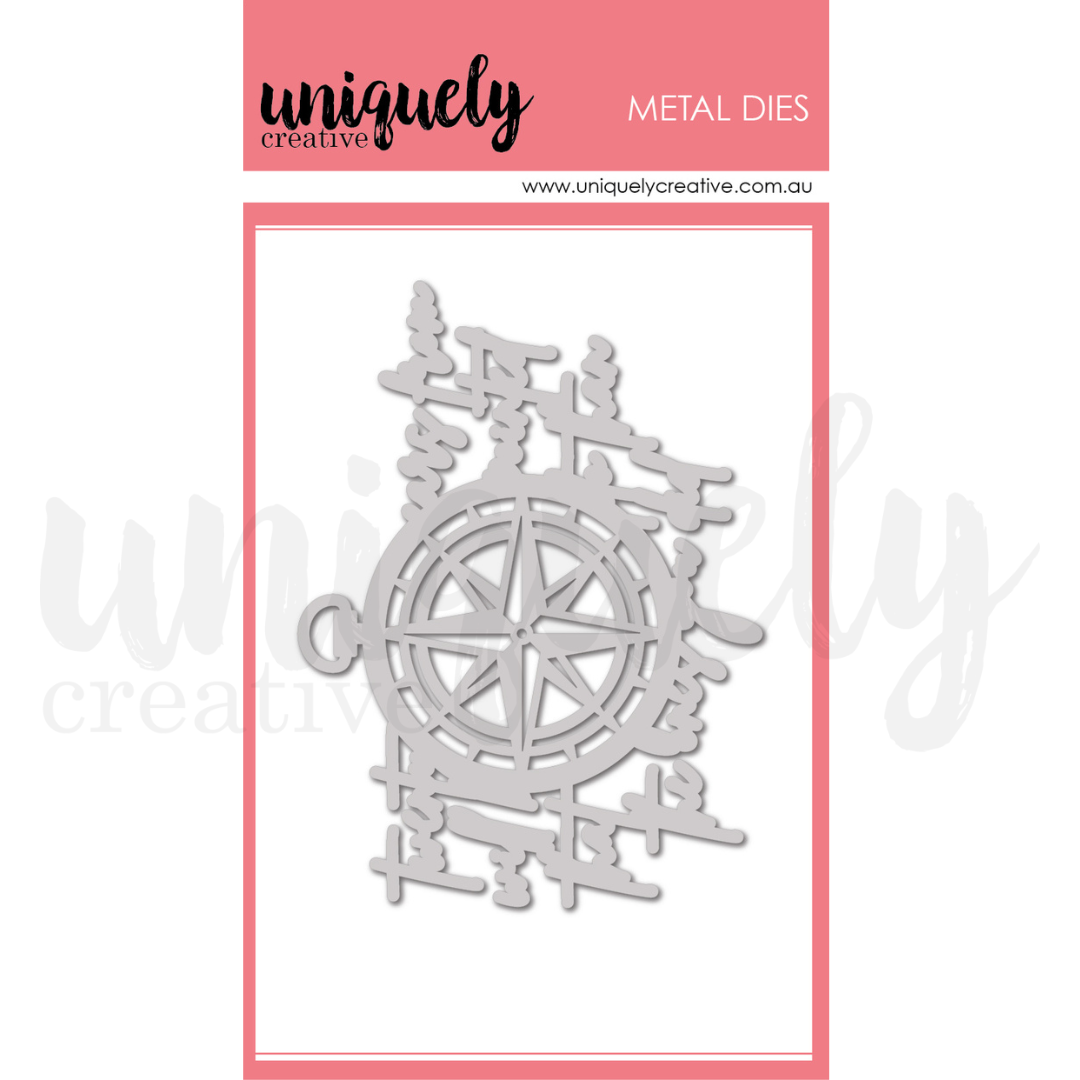 Compass Script Die - Precision Metal Stamping Die for Crafting, Jewelry Making & DIY Projects - Perfect for Scrapbooking, Card Making & Home Decor