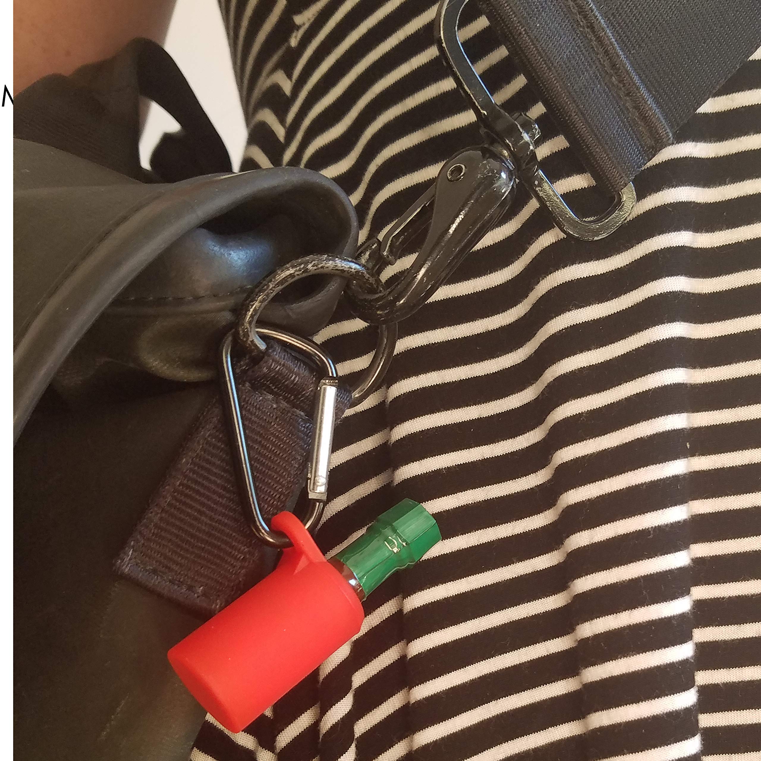 Tabasco Sauce Keychain with Mini Bottle - Refillable Travel Hot Sauce for Keys, Purse & Outdoor Adventures | Original Flavor, Durable & Portable