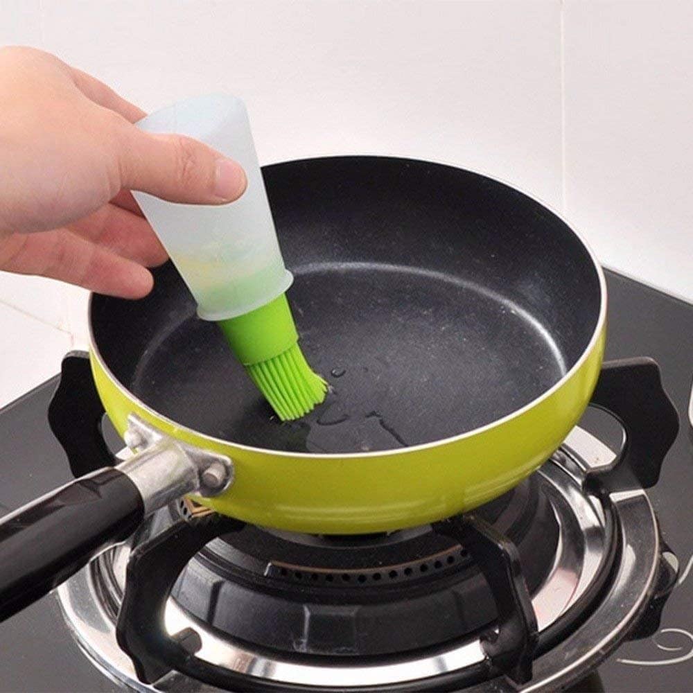 Premium Silicone Basting Brush & Bottle Set for Cooking, BBQ, Roasting, Frying, Baking - Heat-Resistant Kitchen Tool for Grilling, Basting Sauces, Oil Application - Perfect for Home Chefs & Outdoor Cooking Enthusiasts