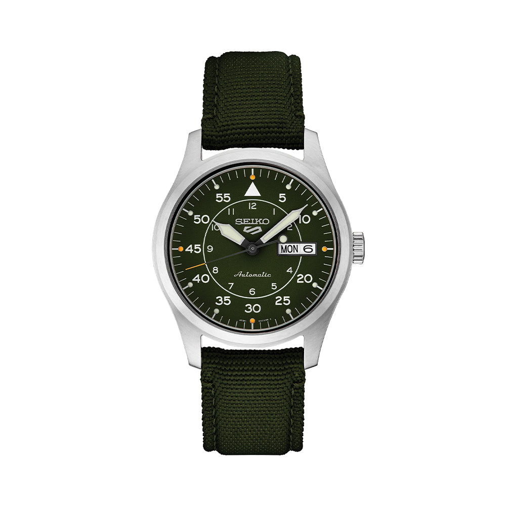 SRPH29 5 Sports Watch 39.4mm Green Dial Fabric Strap - Perfect for Running, Hiking & Outdoor Activities