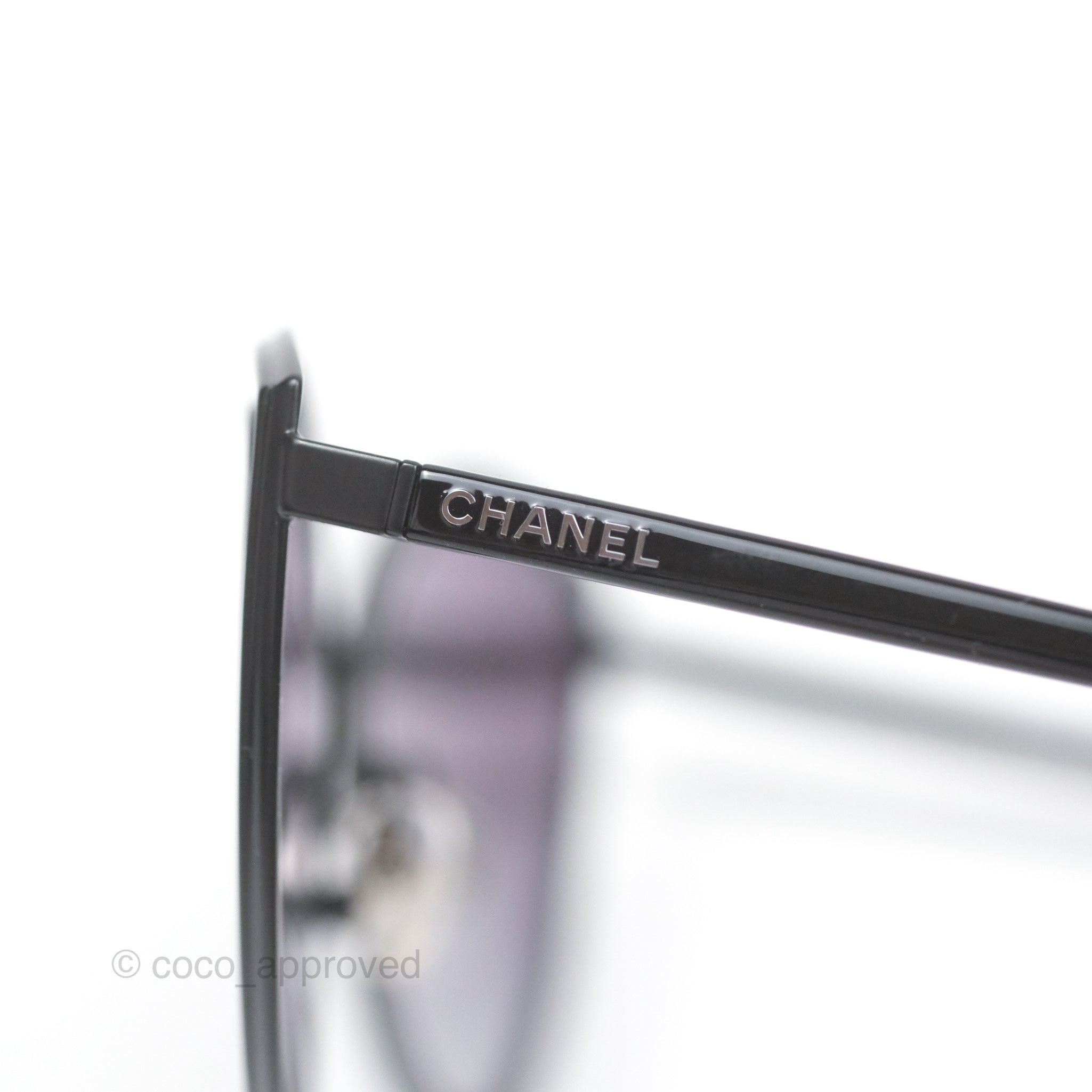 Chanel Cat Eye Sunglasses for Women - Matte Black UV Protection Fashion Shades - Perfect for Beach, Driving & Outdoor Activities