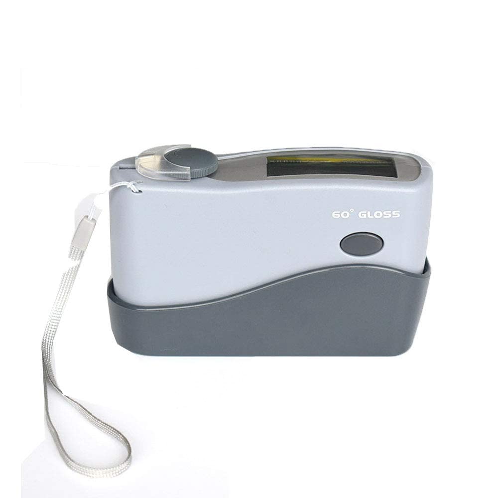 60 Degree Gloss Meter for Paints, Marble, Granite & Plastic - 0.0-199.9GU Range, 0.1GU Resolution | Surface Gloss Tester for Quality Control in Manufacturing & Construction