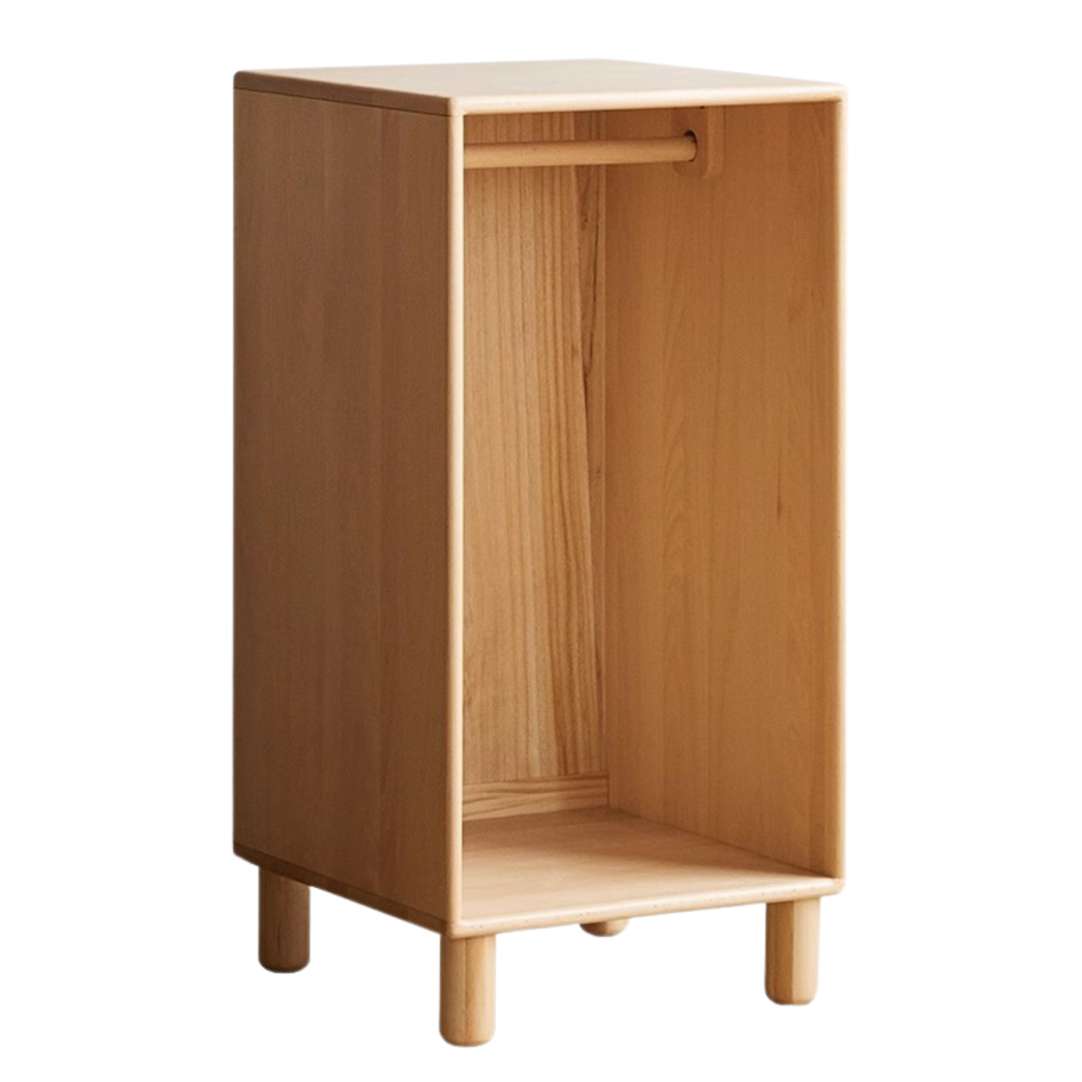 19.7x19.7x39.4 inch / 50x50x100 сm / Natural Wood Color / Beech Open cabinet with legs