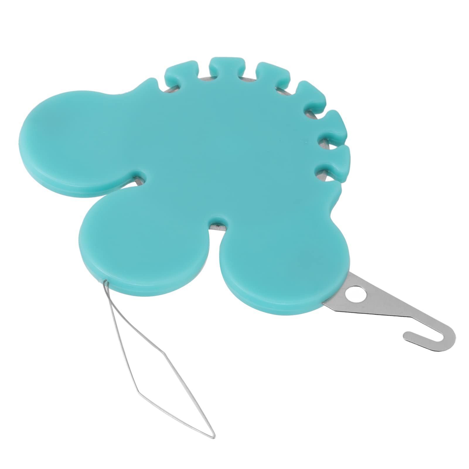 Omabeta Sewing Needle Threader - Durable & Safe Metal Threading Tool for Tailors & Home Sewing | Perfect for Mending Clothes, Quilting & Craft Projects (Blue)