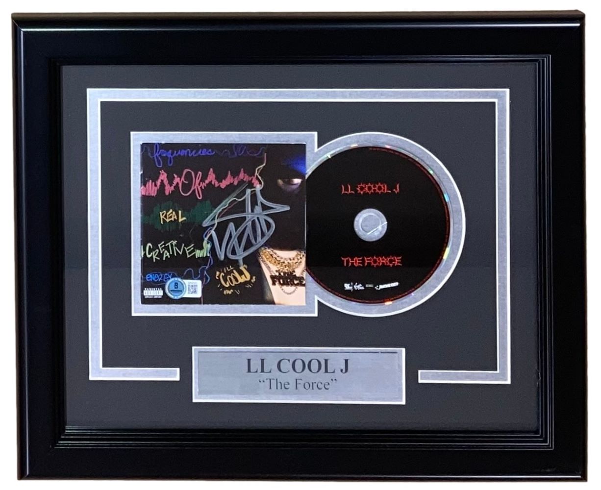 LL Cool J Signed Framed The Force CD Booklet - Limited Edition Collectible Memorabilia for Music Fans & Hip Hop Enthusiasts - Perfect for Home Decor, Man Cave, or Gift for Rap Music Lovers