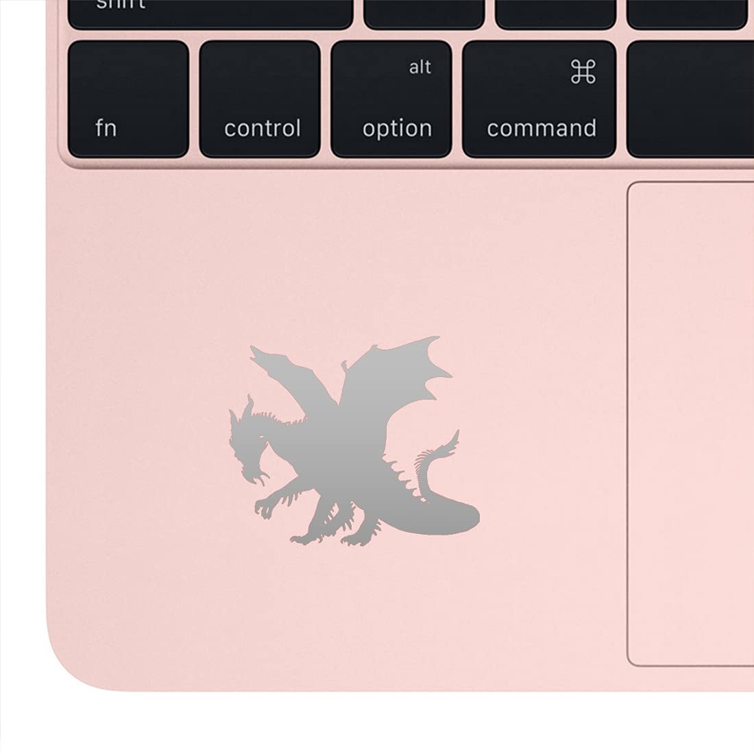 Premium Waterproof Vinyl Decal Stickers - Dragon 6 (Metallic Silver) Set of 2 - Durable Laptop, Phone, Helmet, Car Window Decals for Home & Office Decor, DIY Crafts, Gift Ideas