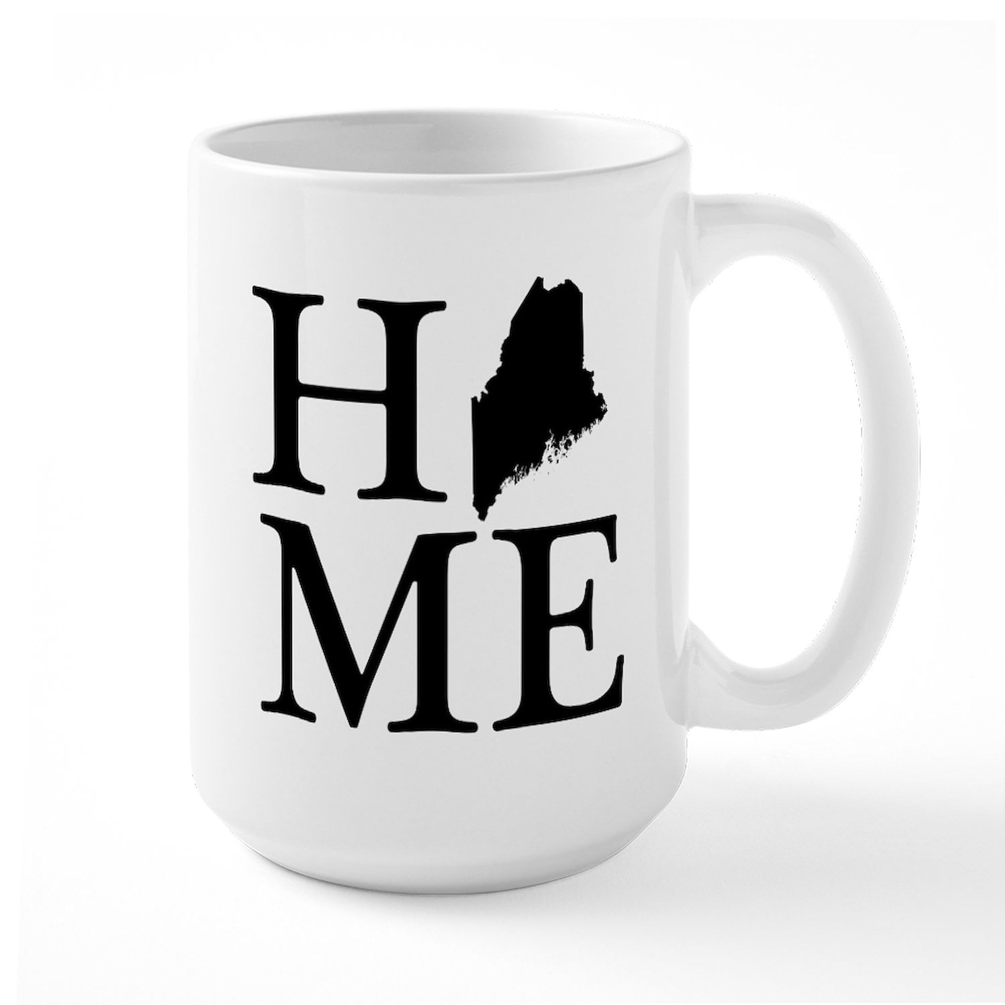 Premium 15 oz (444 ml) Ceramic Coffee Mug - Maine Home Design, Dishwasher & Microwave Safe - Perfect for Coffee, Tea, Hot Chocolate at Home, Office or Gifts