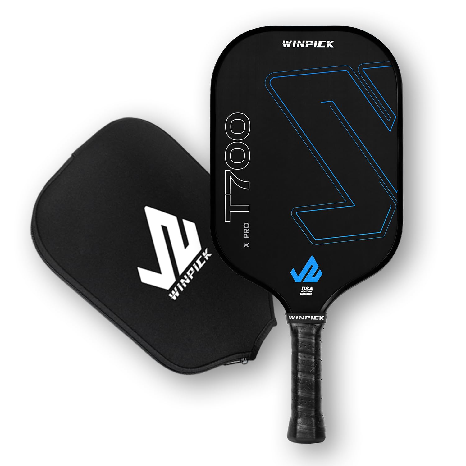 Premium T700 Raw Carbon Fiber Pickleball Paddle - USAPA Approved Thermoformed Racket with 16mm Polypropylene Honeycomb Core for Enhanced Control & Power | Non-Slip Grip | Ideal for Competitive Play & Recreational Games