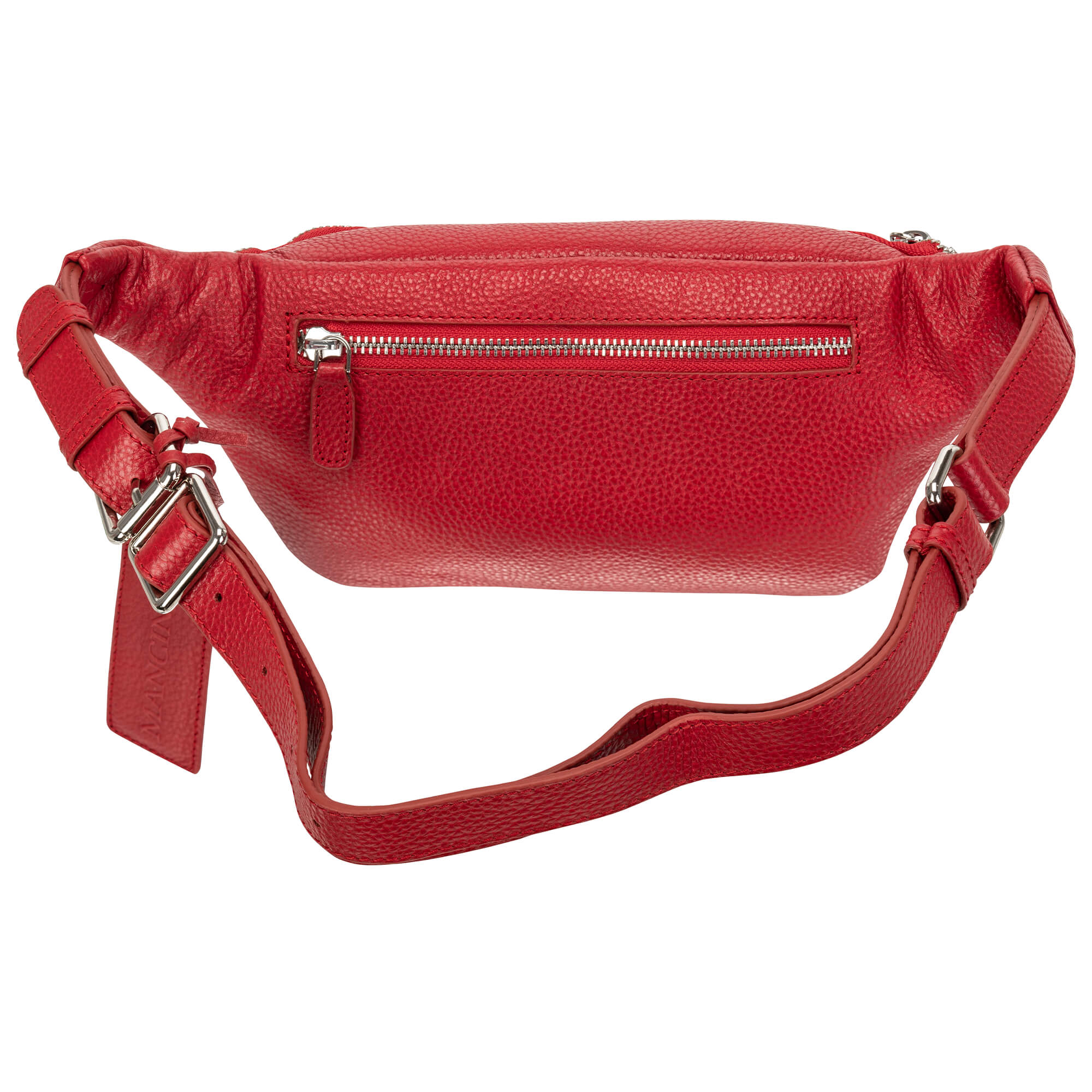 Mancini Pebbled Leather Waist Bag for Men & Women - Stylish Crossbody Fanny Pack for Travel, Hiking, and Everyday Use