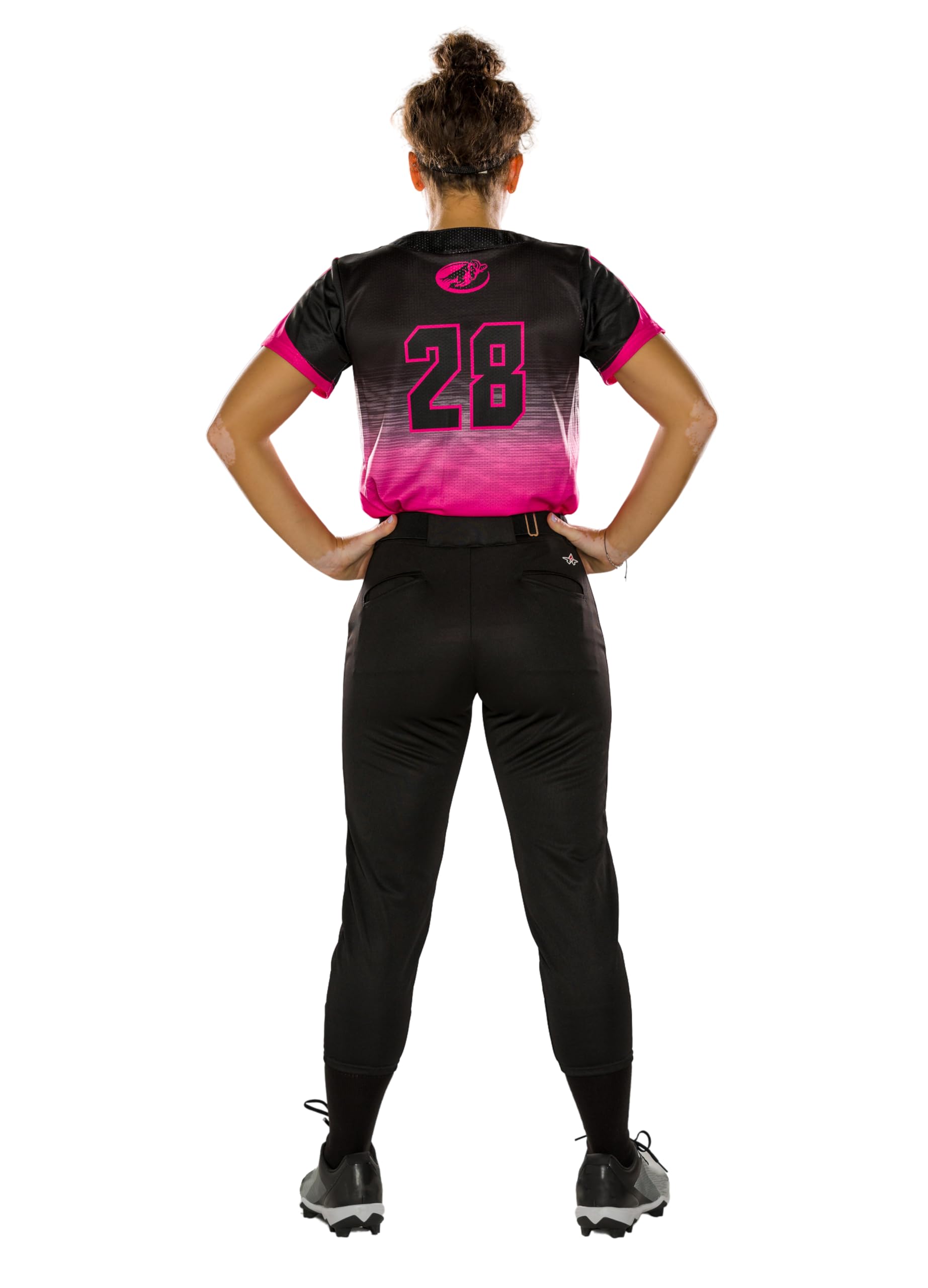 Alleson Athletic Girls Fastpitch Softball Belt Loop Pants - Comfortable & Durable for Practice & Games